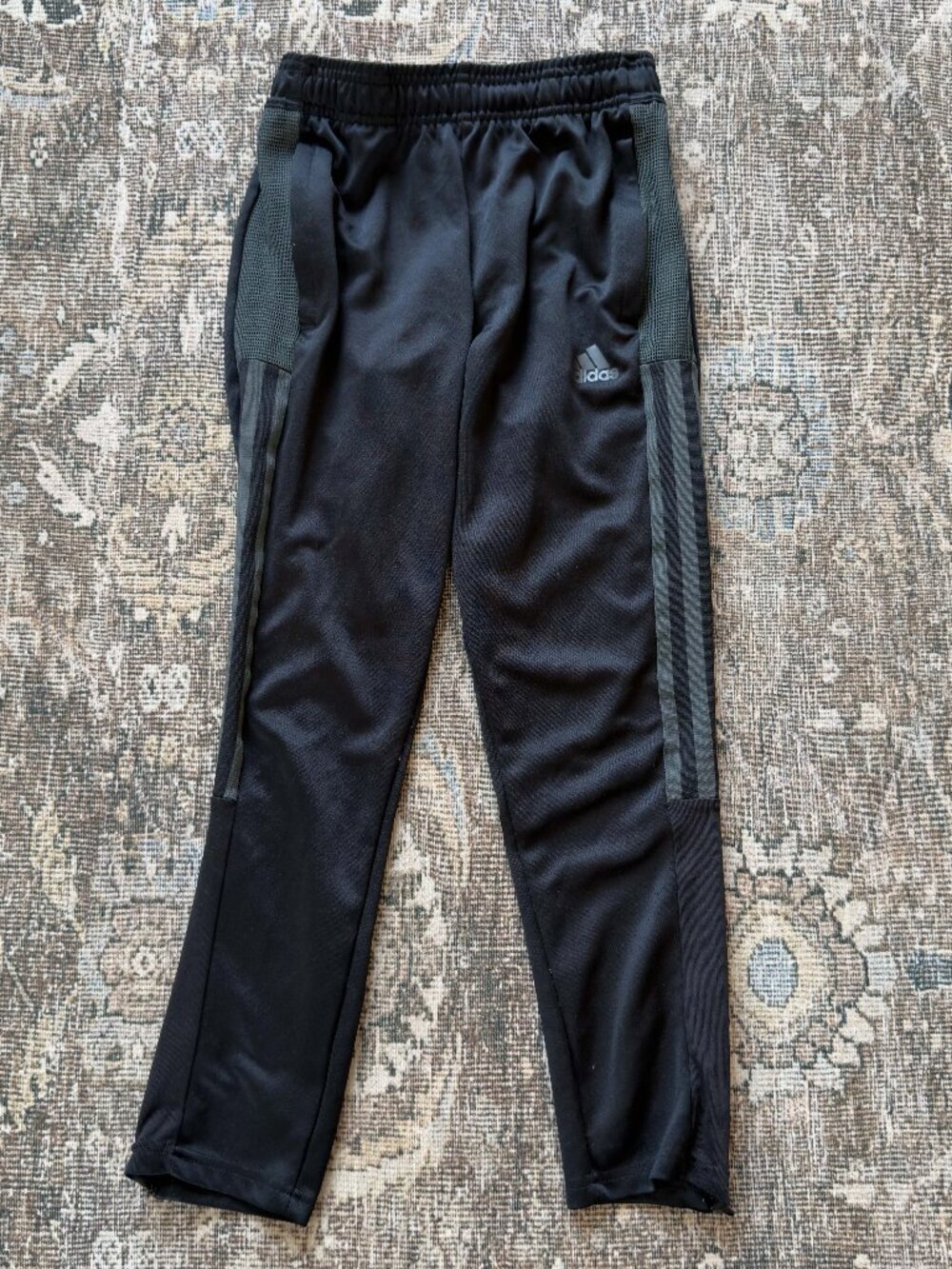 Adidas Boys Joggers • size 9-10 • Black and Gray